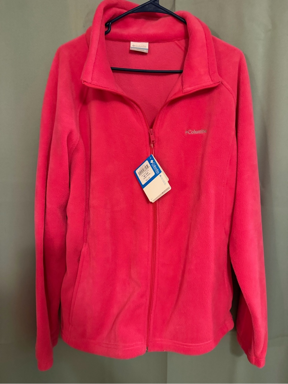 Columbia Women's Hot Pink Full-Zip Fleece Jacket